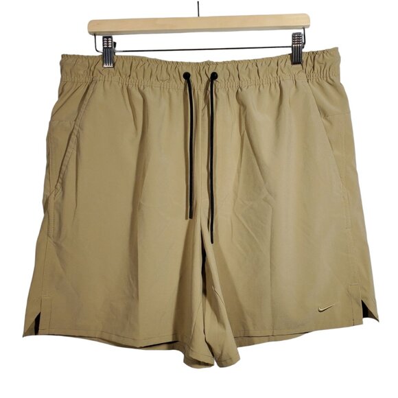 Nike Unlimited Dri-FIT 7" Unlined Versatile Shorts Men's XL Beige Running Gym - Picture 2 of 8